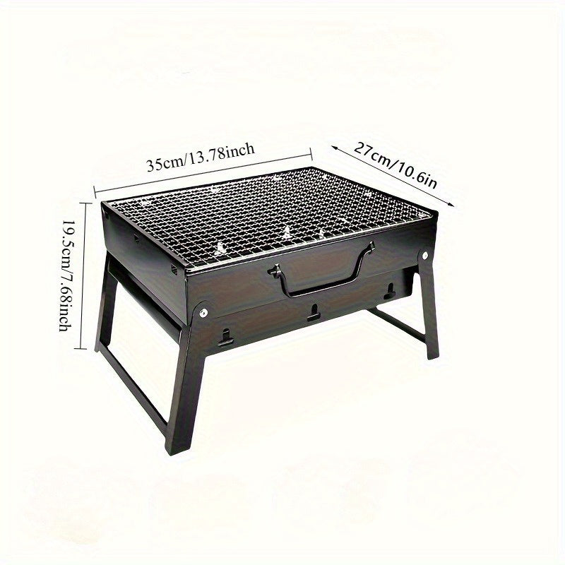 Portable Charcoal Barbecue Grill for Outdoor Cooking and Camping