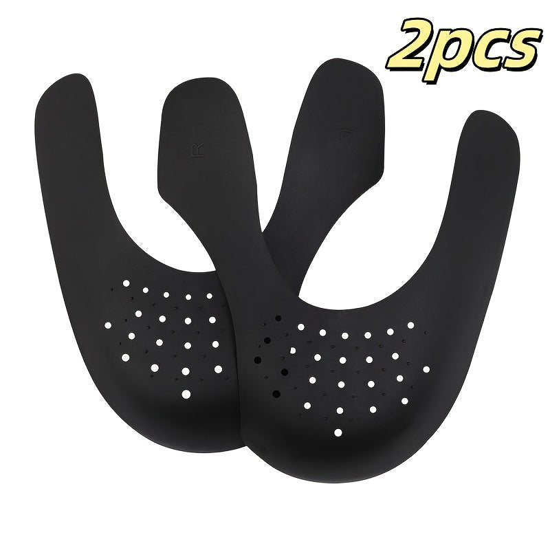 Unisex Adjustable Anti-Wrinkle Shoe Trees Black White Durable Support