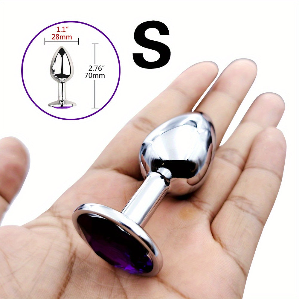 Adult Unisex Gold Gemstone Butt Plug Small Beginner Sex Toy