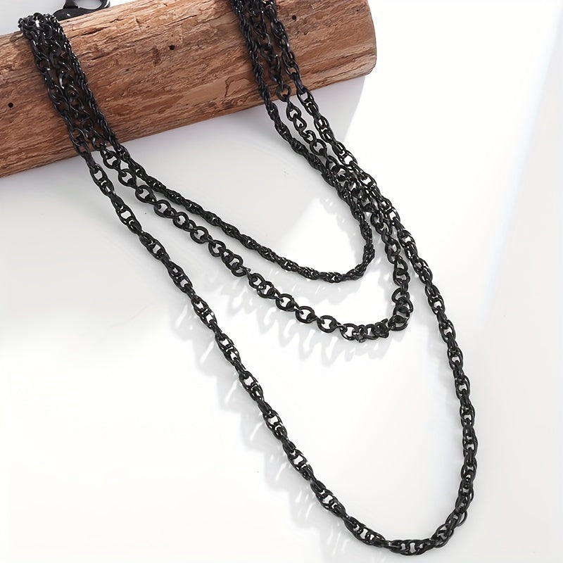 Erkaklar uchun Zink Alloy hamyon zanjiri kalitligi ko'p qatlamli Hip Hop Rok Rap artisti moda aksessuar