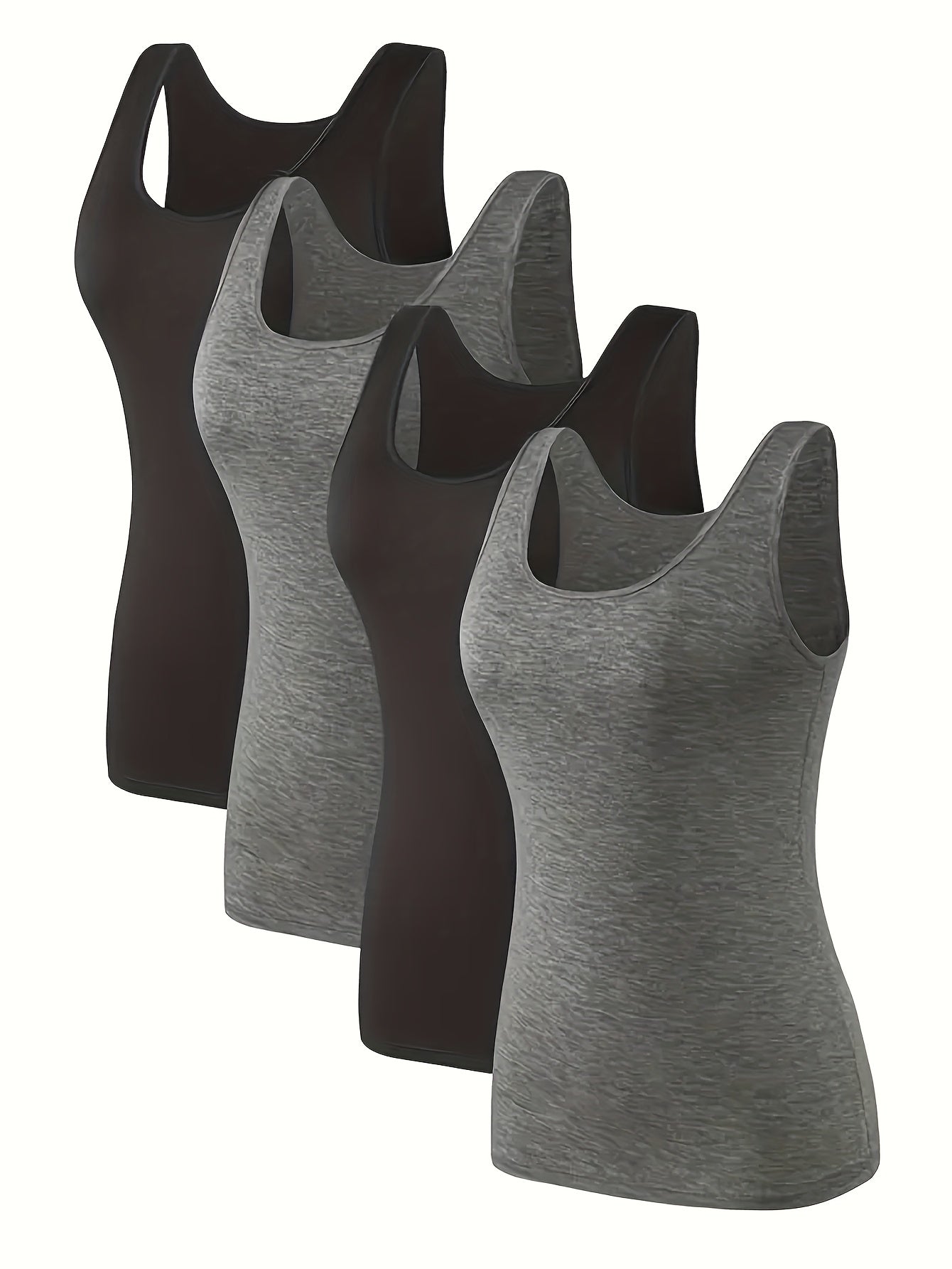 Women's Plus Size Tank Tops Breathable Stretchy Casual Workout Activewear