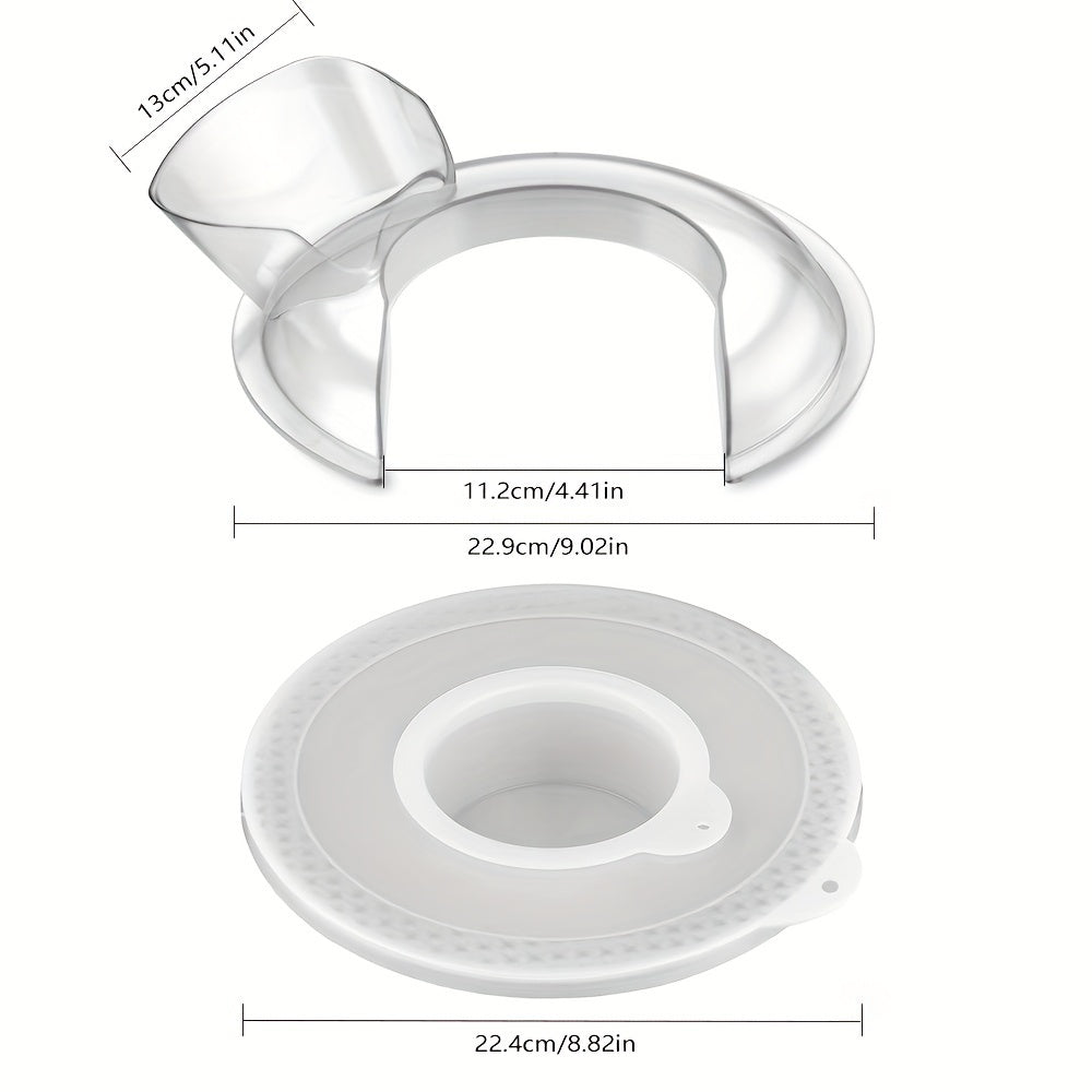 4.5 Quart Mixing Bowl Lid with Pouring Shield for Stand Mixers