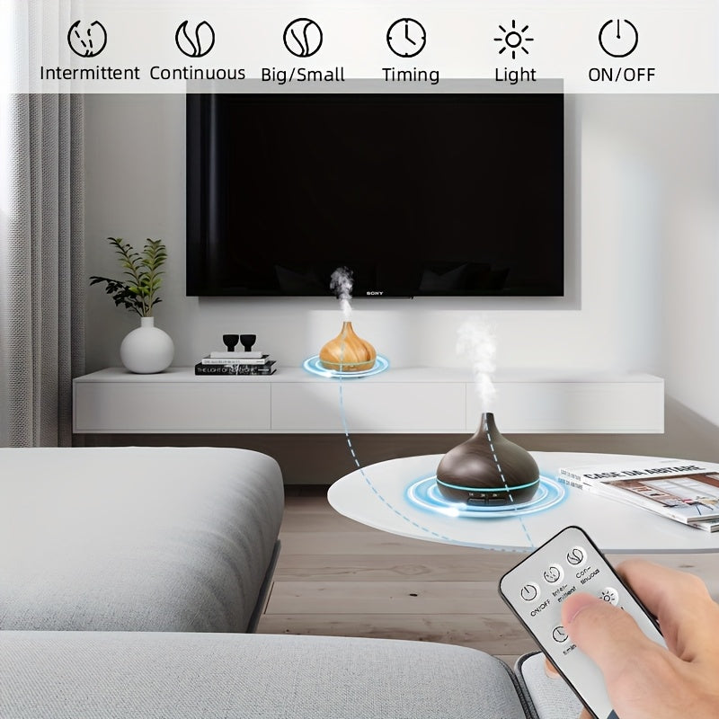 Ultrasonik asosiy yog'li diffuzor 150ml 3 ta taymer bilan avtomatik o'chirish namlatgich