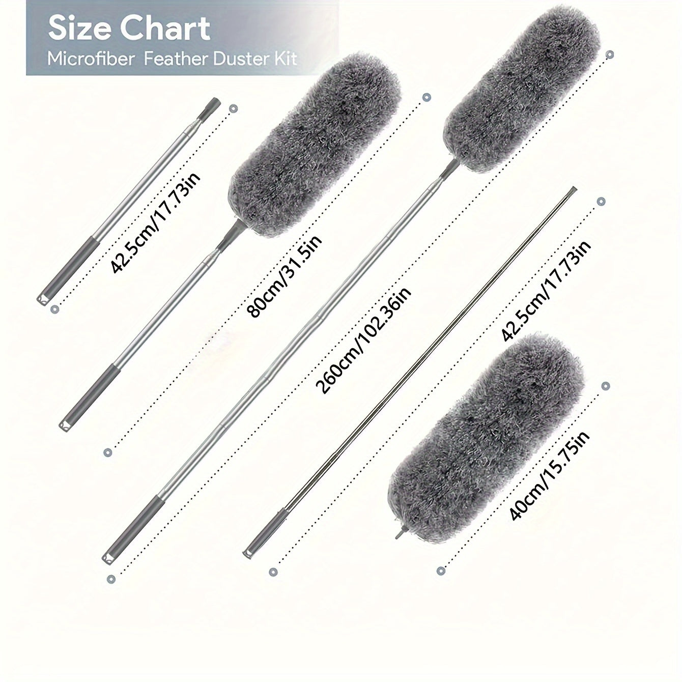 Electrostatic Duster with Retractable Brush for Fan Keyboard Furniture Cleaning