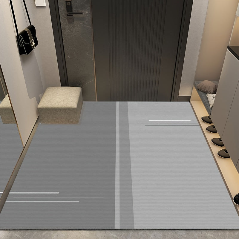 Mexanika bilan tayyorlangan eshik matosi, sirpanmaydigan, yuviladigan, Gingham naqshli, yashash xonasi uchun