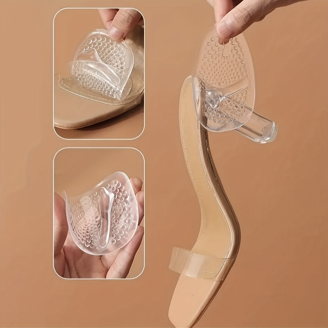 Women Silicone Anti-Slip High Heel Pads with Shock Absorption