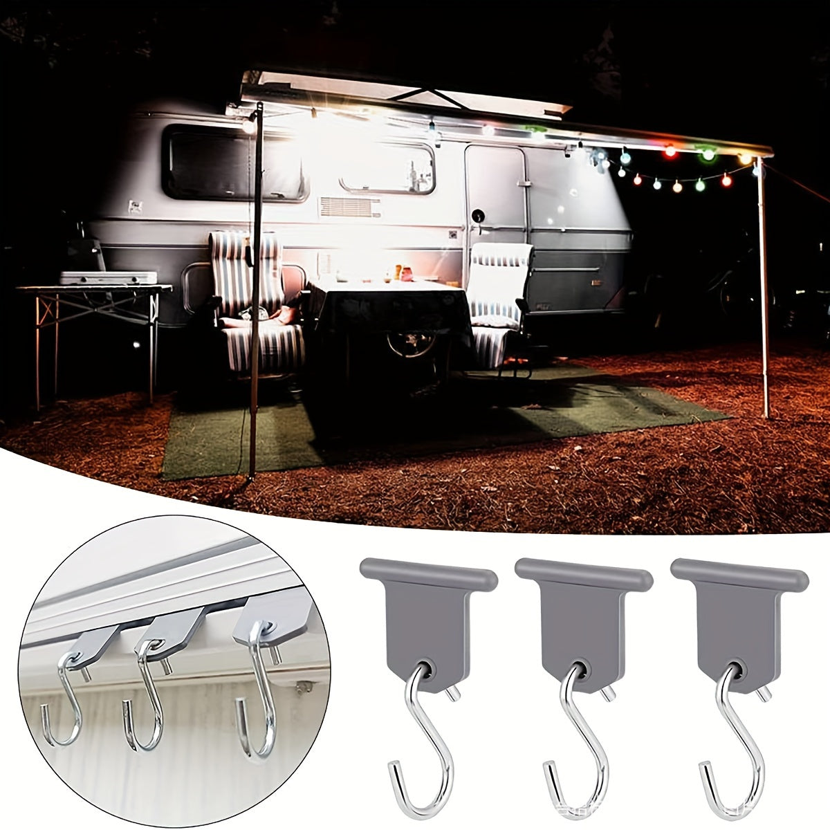 8 to'plam RV quyosh nurlari uchun qulfni siljitish uchun qulf aksessuarlari