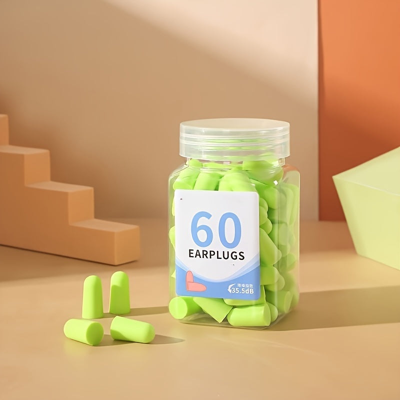 Многоразовые беруши с шумоподавлением для сна - Идеально для студентов и домашнего использования, 60/120 шт., Звукоизолирующие