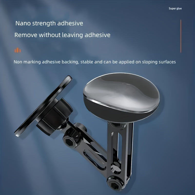 Aluminum Car Phone Mount with Magnetic Grip, Dashboard Holder, Waterproof