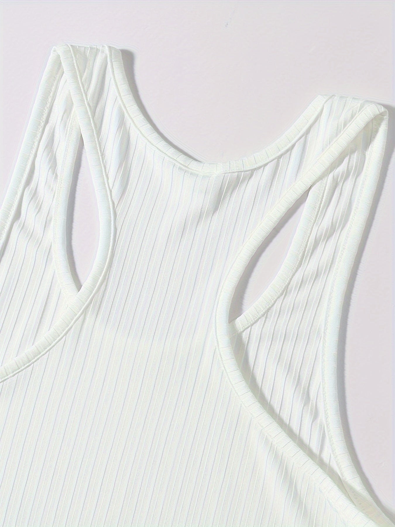 Men's Knitted Vertical Stripe Tank Top Set of 3 Polyester Sleeveless Sports Casual