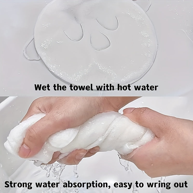Unisex Hot Compress Towel Face Mask for Skin Care and Steam Therapy