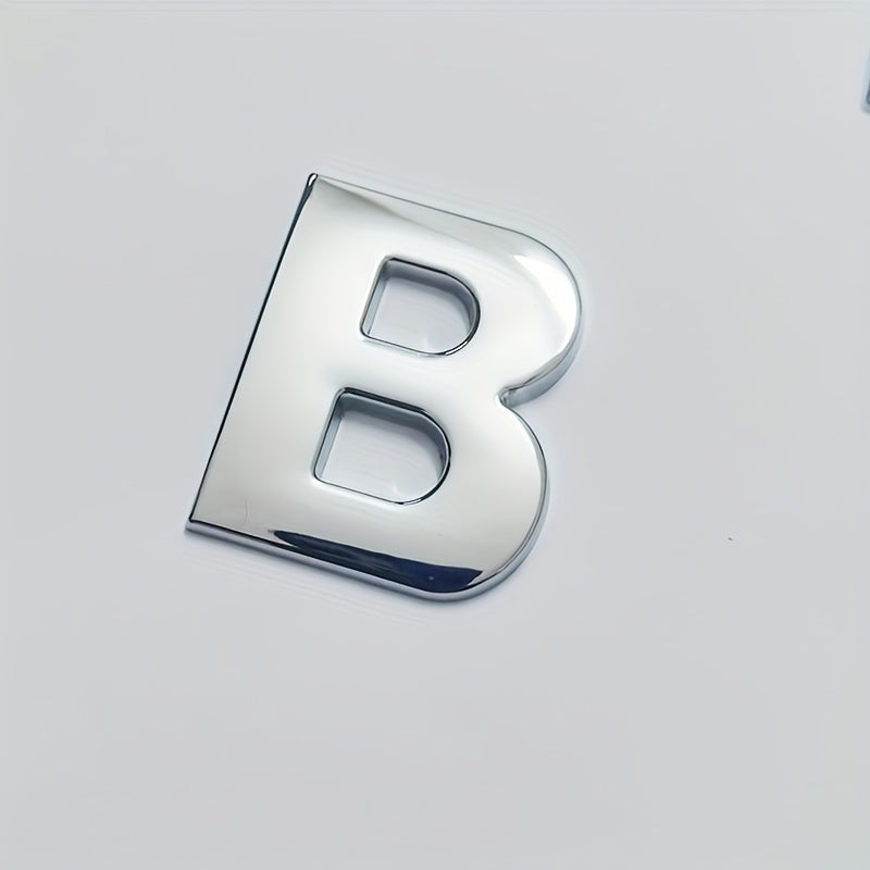 Moslashtiriladigan Kumush 3D Metall Avtomobil Emblemasi Katta Harf Raqami Zink Alloy Tashqi