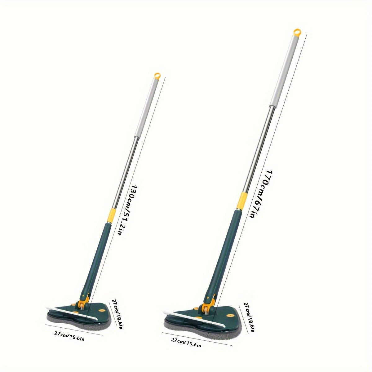 Uzaytiriladigan Squeegee bilan Qirqish va Mopp, Yurak shakli, Ko'p maqsadli tozalash asbobi