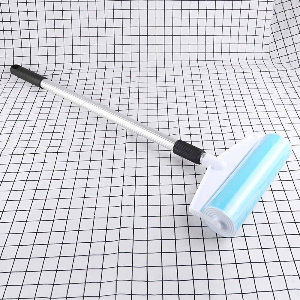 3-Piece Extendable Long-Handle Lint Roller Set for Carpet Clothing Pet Hair Remover