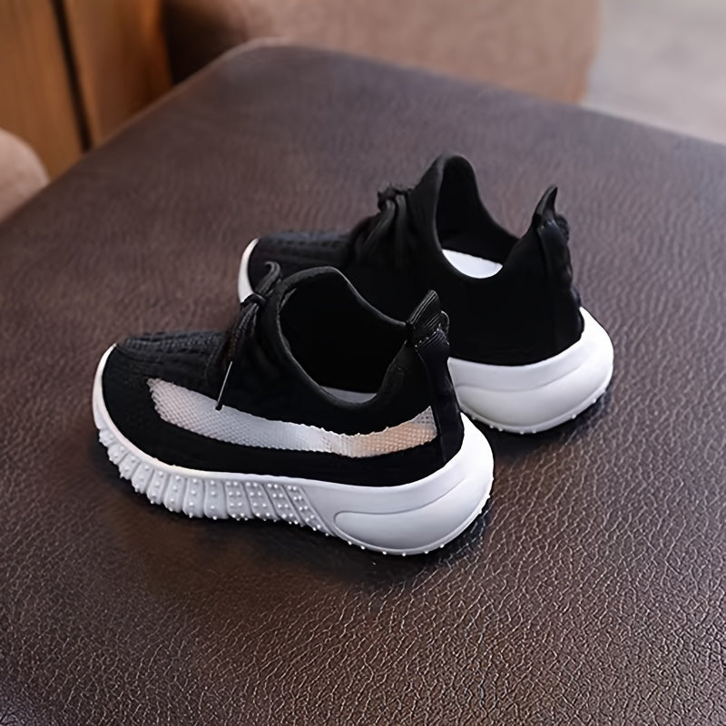 Kids Casual Flat Sneakers for Boys and Girls All-Season Fabric Slip-On Round Toe