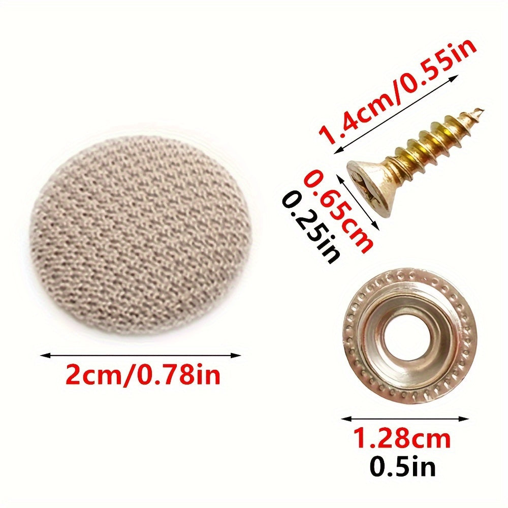 20 piezas de clips de fijación de material textil para reparación de cabeceras de techo de vehículo