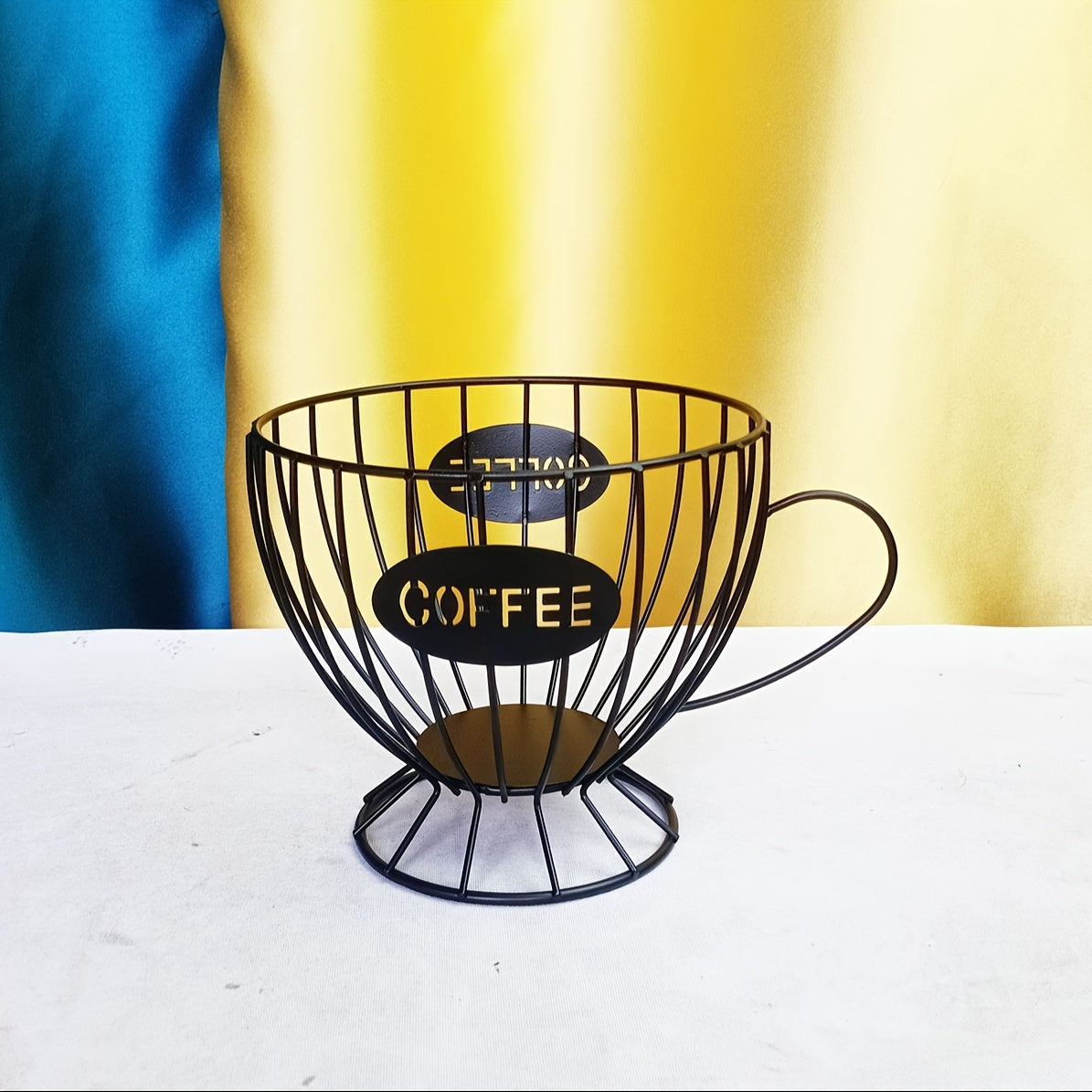 Nordic Metal Coffee Pod Holder, Snack and Candy Storage, Black