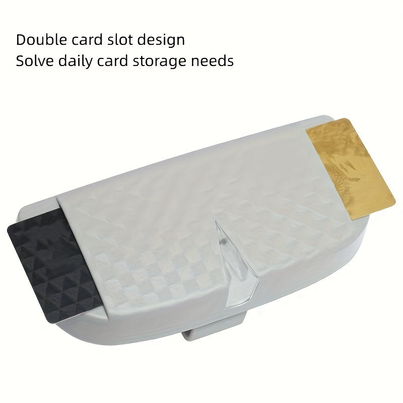 Универсальный магнитный держатель для очков на солнцезащитном козырьке автомобиля, клипса для хранения, черный