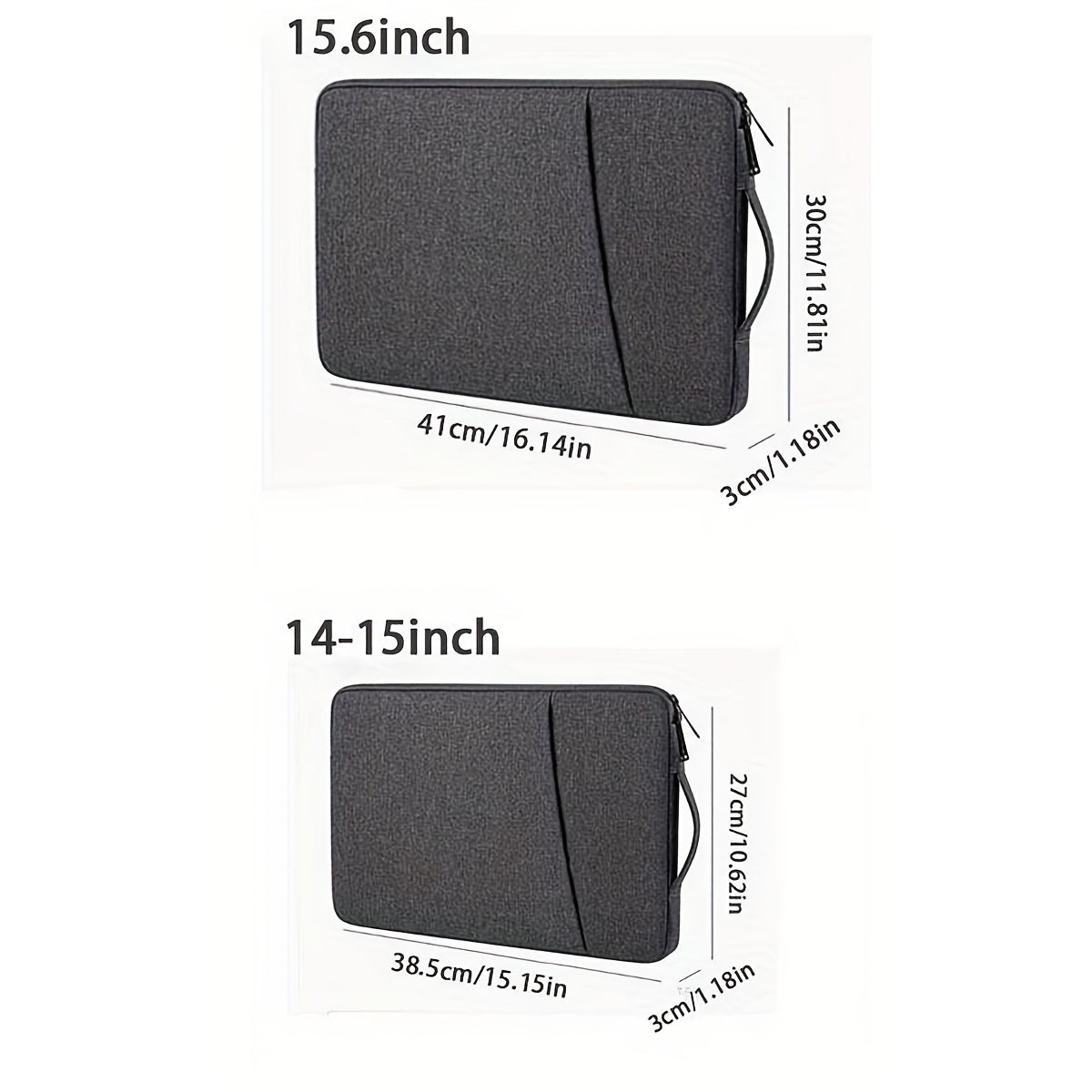 TSA uchun noutbuk qopqog'i, 33.02-40.64 sm noutbuklar uchun mos, qora, pushti yoki kulrang rangda.