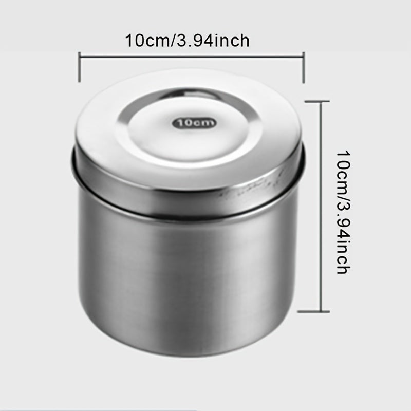 Stainless Steel Disinfection Storage Jar for Alcohol Ointments and Dressings