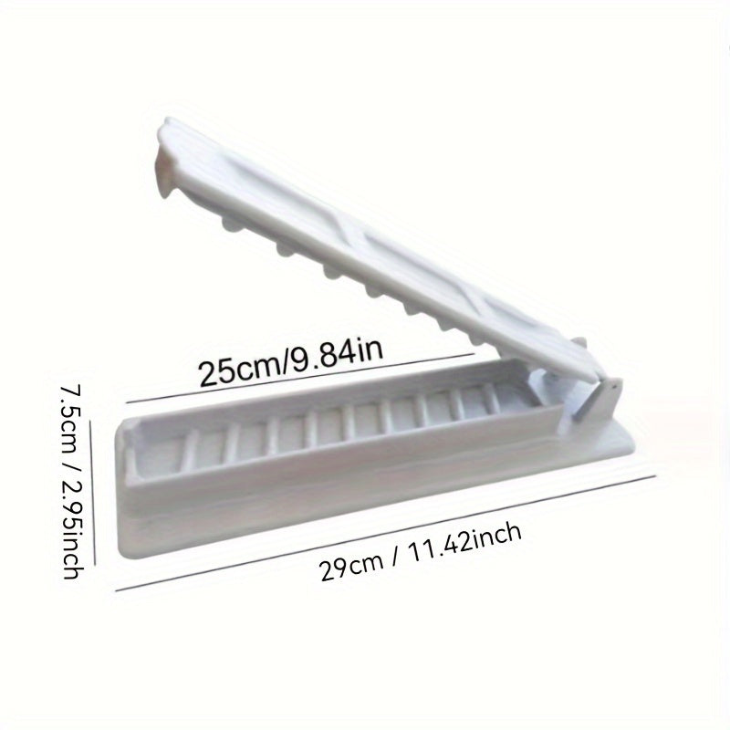 Bir qatorli barbekyu press mashinasi bilan mazali barbekyu taomlarini tayyorlash uchun qayta ishlatiladigan plastik barbekyu asbobi.