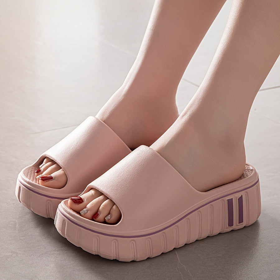 Women's EVA Slip-On High Heel Sandals Open-Toe Beach Shoes