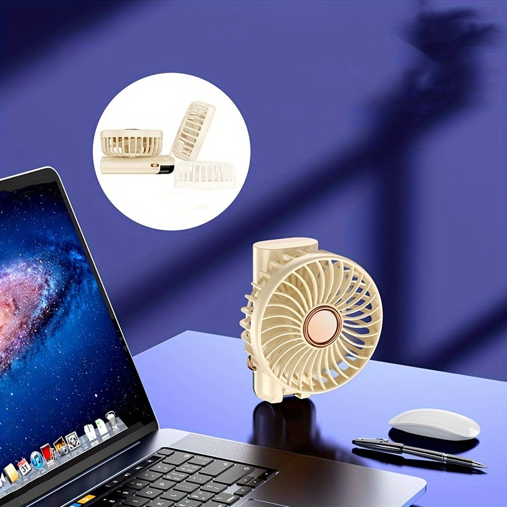 Portable Handheld USB Fan Personal Air Cooler for Travel Office Outdoor