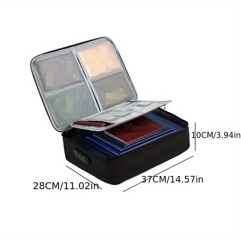 Polyester Document Organizer Bag with Large Capacity for Passports and Business Cards