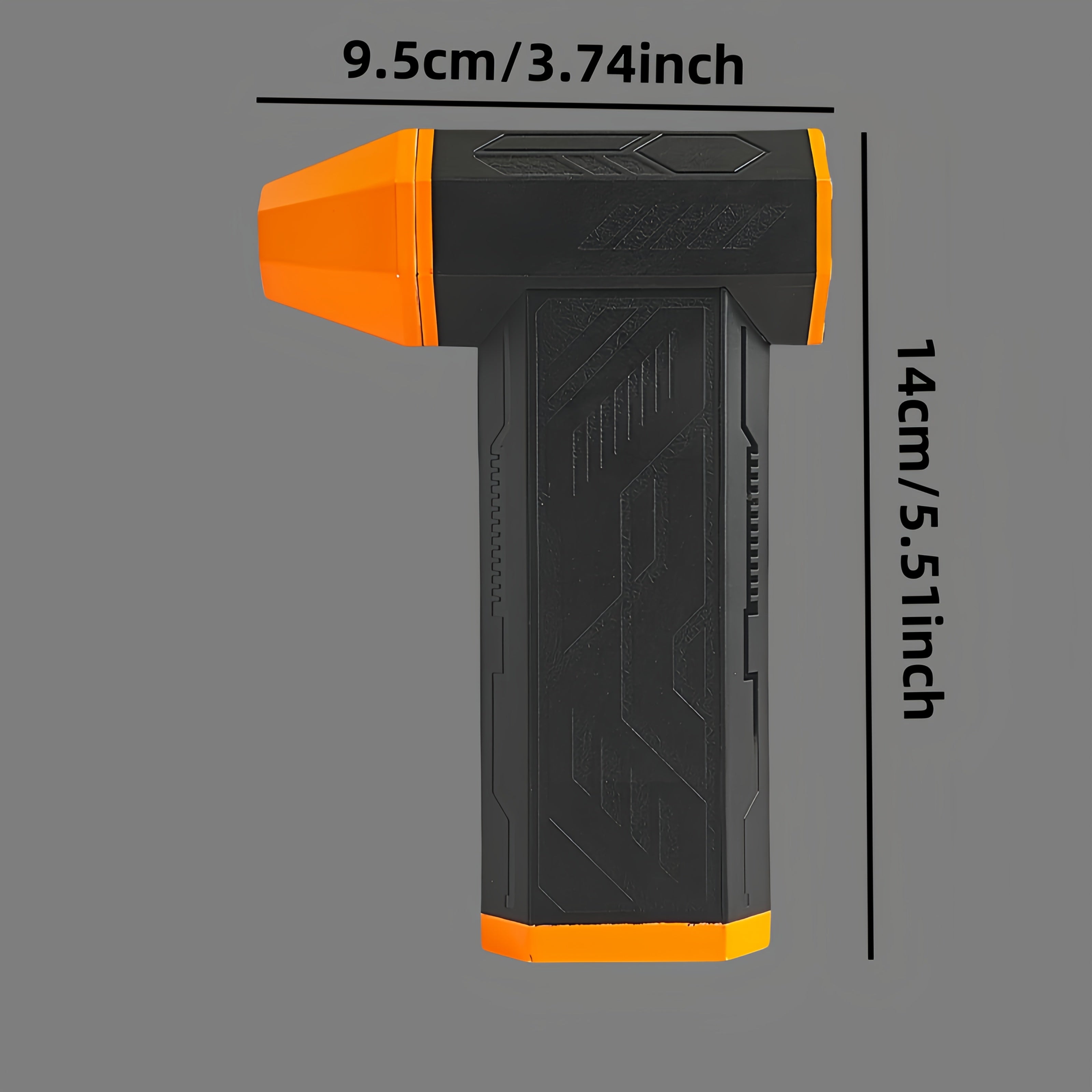 Портативный ручной вентилятор с аккумулятором, турбо высокой скорости, бесщеточный мотор, регулируемый поток воздуха