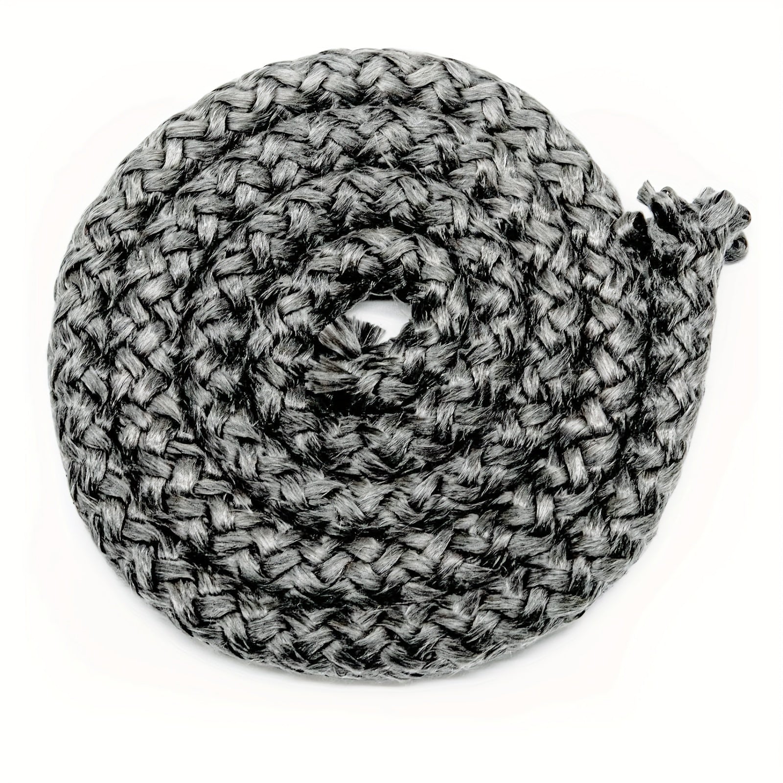 High-Temperature Graphite-Coated Fiberglass Stove Door Seal Rope 2.54cm x 172.72cm