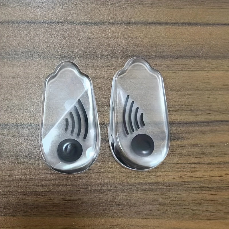 Unisex Transparent Insole Cushions - Soft Half-Size Heel Support Pads