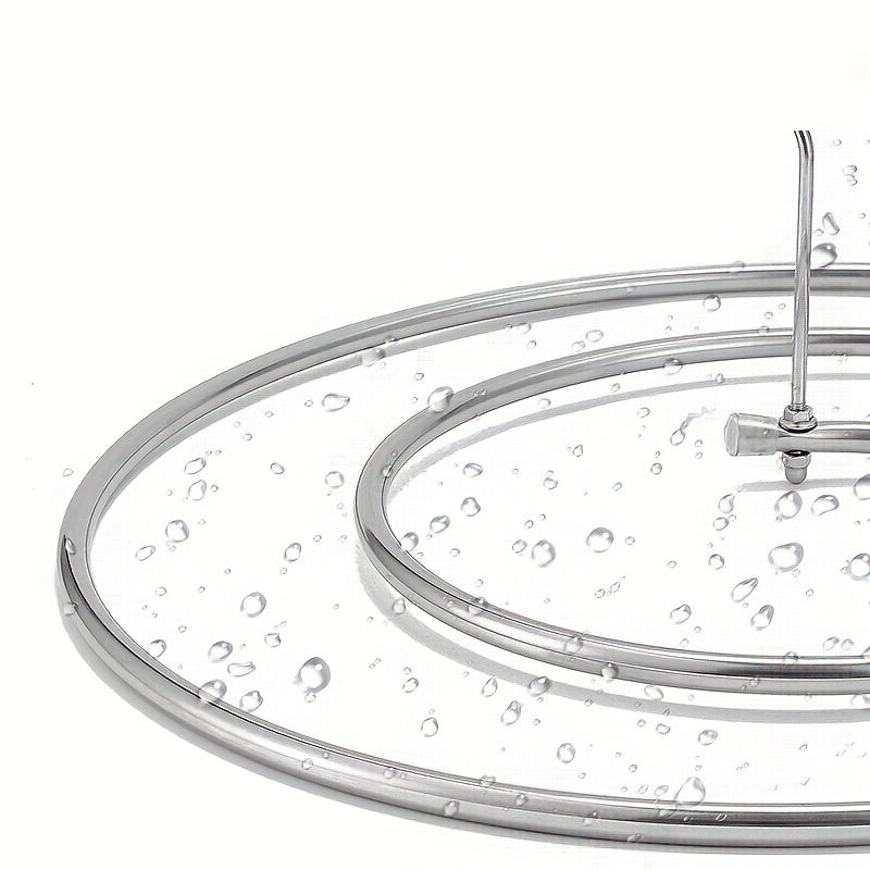 Quritish uchun mo'ljallangan ko'p funksiyali aylanuvchi tokchali, parda va yostiq qoplamalarini quritish uchun mo'ljallangan ko'p qirrali zanglamaydigan po'latdan yasalgan spiral kiyim osgich.