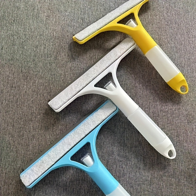 Multifunctional Glass Wiper with Scraper and Sprayer for Windows Mirrors and Tiles