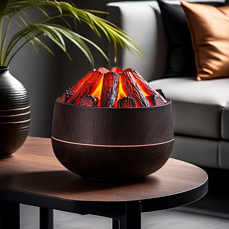Desktop Water Mist Humidifier Aromatherapy Machine for Home Office Charcoal Volcano