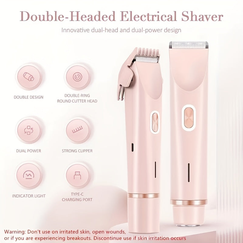 Afeitadora eléctrica para mujer húmeda y seca, de viaje, con doble cabezal, recargable, de acero inoxidable

Source:
Women's Electric Shaver Wet Dry Travel Dual-Head Rechargeable Stainless Steel