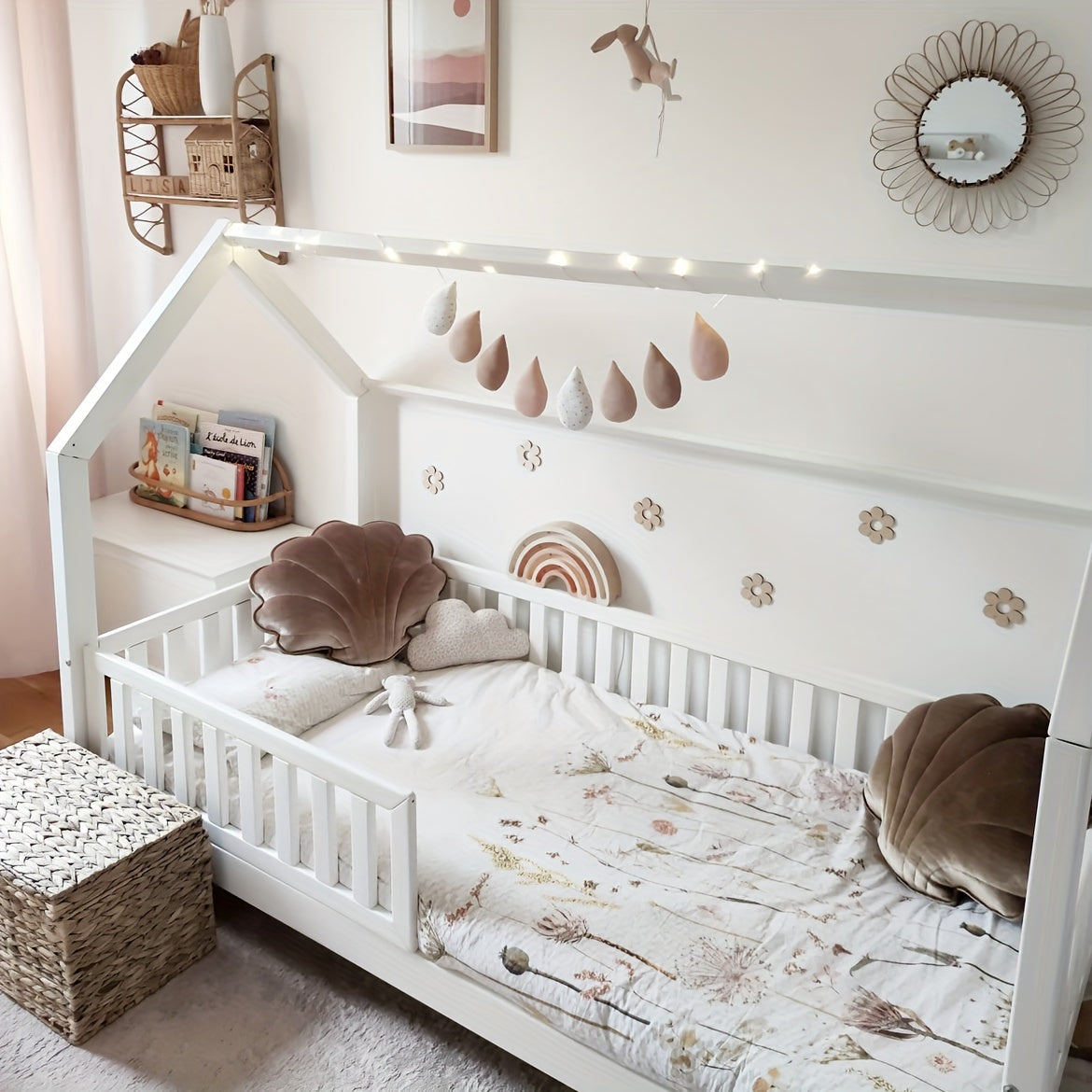 2, 3 yoki 6 ta Yog'och Mini Devor Stiker Dekoratsiyalari to'plami, Qushlar, Bulutlar va Gullar bilan. Ushbu Qayta ishlatiladigan Yaratijiy Yog'och Devor Dekoratsiyalari bilan Bolangizning Xonasini bezang.