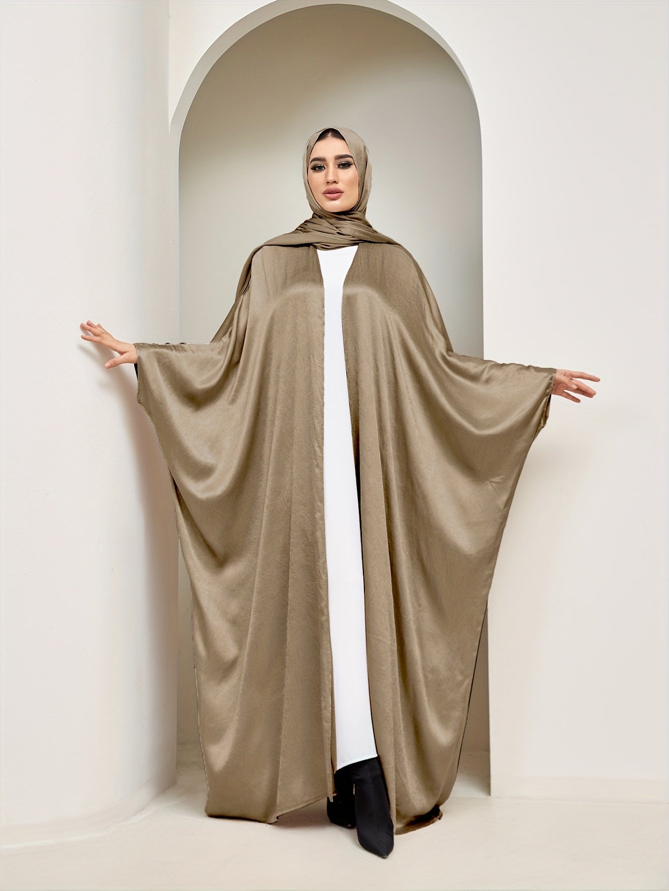 Pañuelo de mujer talla grande de gasa, bata suelta grande, ropa islámica