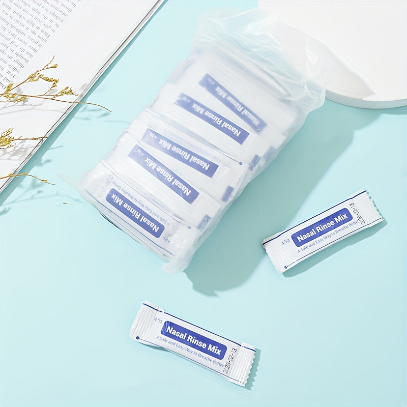 40 ta Sachets Burun yuvish tuzi nafas olish va allergenlarni yuvish uchun