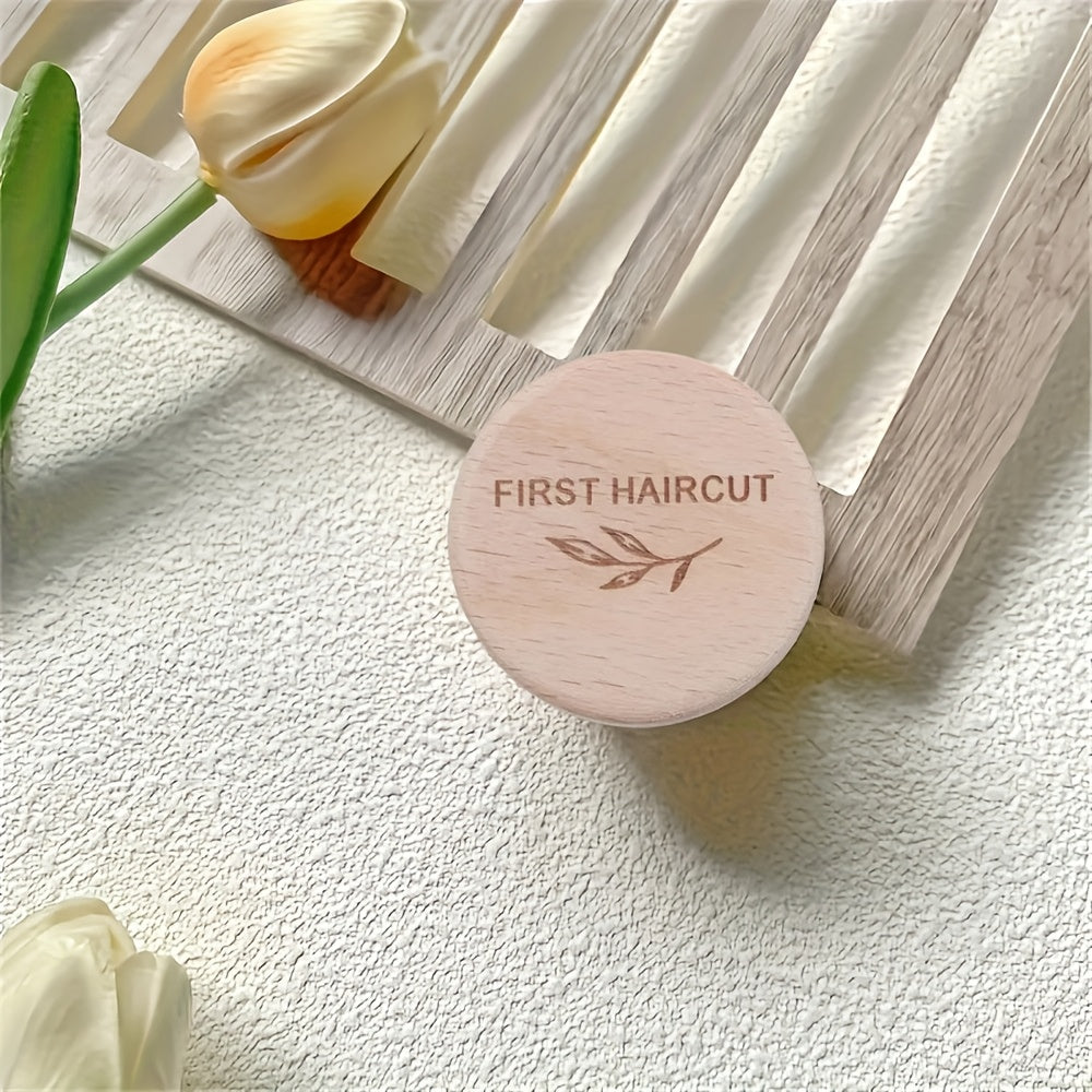 Коробка для памятных вещей с первого стрижки - Деревянная коробка для сбора волос и зубов - Контейнер для воспоминаний о рождении - Декор для дома и подарок