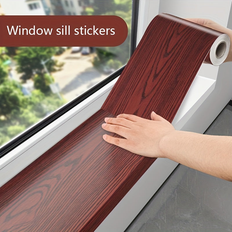 Waterproof Self-Adhesive Contact Paper with Realistic Wood Grain for Furniture Cabinets and Windowsills