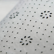 Alfombra de tie-dye gris claro con pelo alto, respaldo antideslizante, lavable a máquina