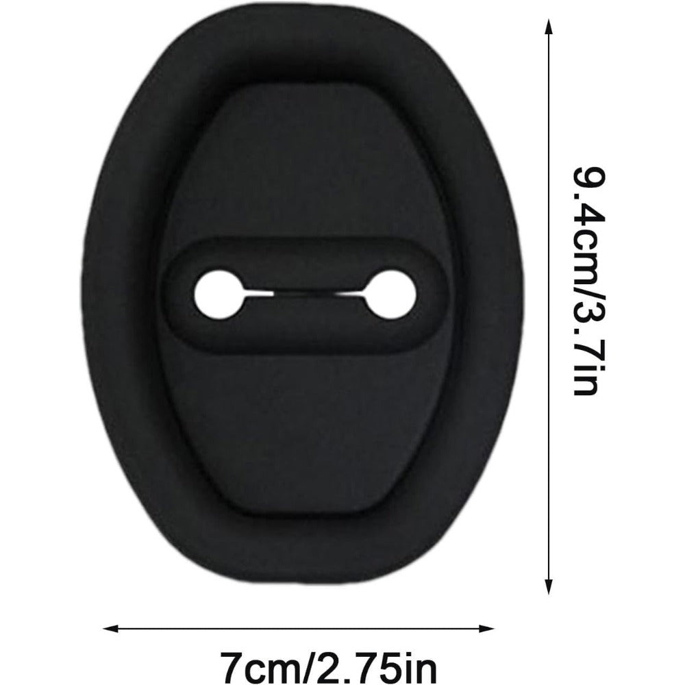 Car Door Shock Absorber Pads Black White Silicone Noise Reduction Impact Protectors