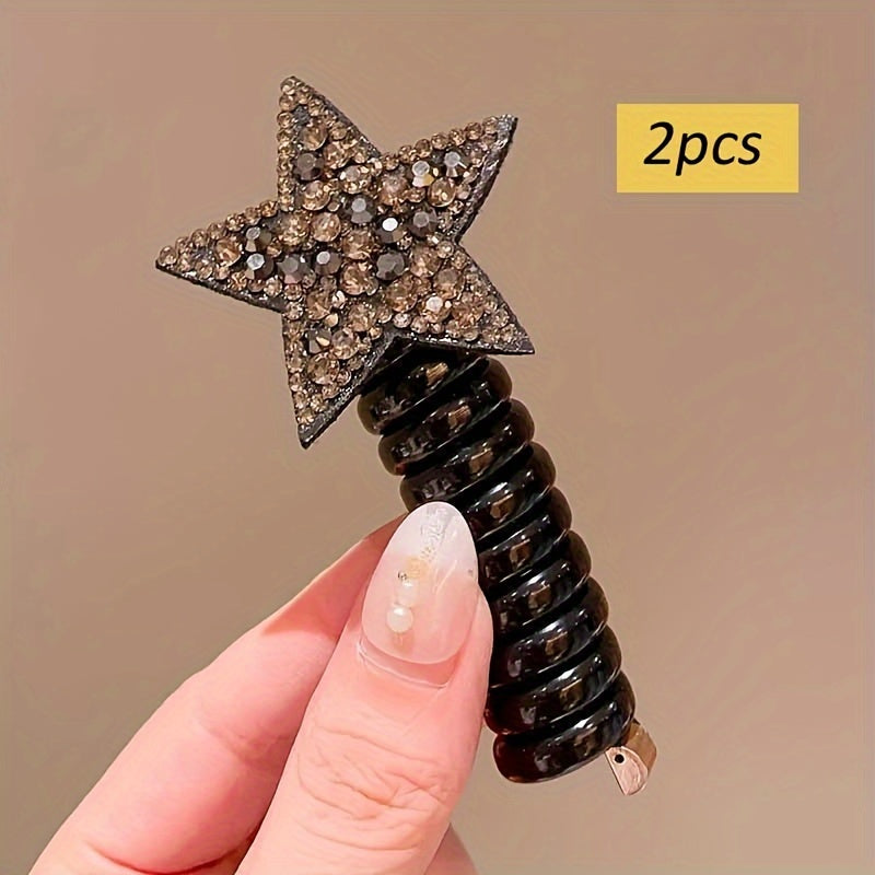 Qizlar uchun 2 ta Cute Star telefon simi boshbandi