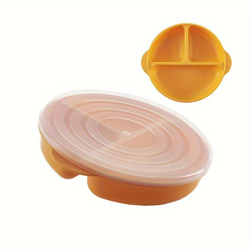 Bolalar uchun bo'lingan plitalar BPAsiz, mikroto'lqinli pechga mos, idish-tovoq mashinasiga mos, 3 bo'lak, yorqin ranglar