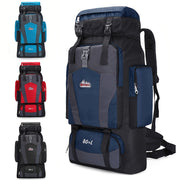 Large 80L Hiking Backpack for Men and Women Lightweight Nylon Casual with Multiple Pockets