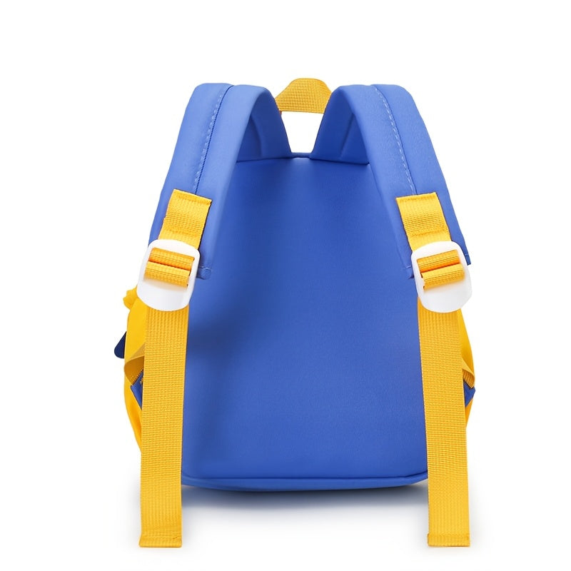 1 Ta'sirli Multfilm Nilon Ruksak Bolalar Uchun, Yengil va Suvga Bardoshli, Moslashtiriladigan Tasmalar va Dog'ga Bardoshli Zipper bilan - Bolalar Bog'chasidan O'rta Maktabgacha Ideal.