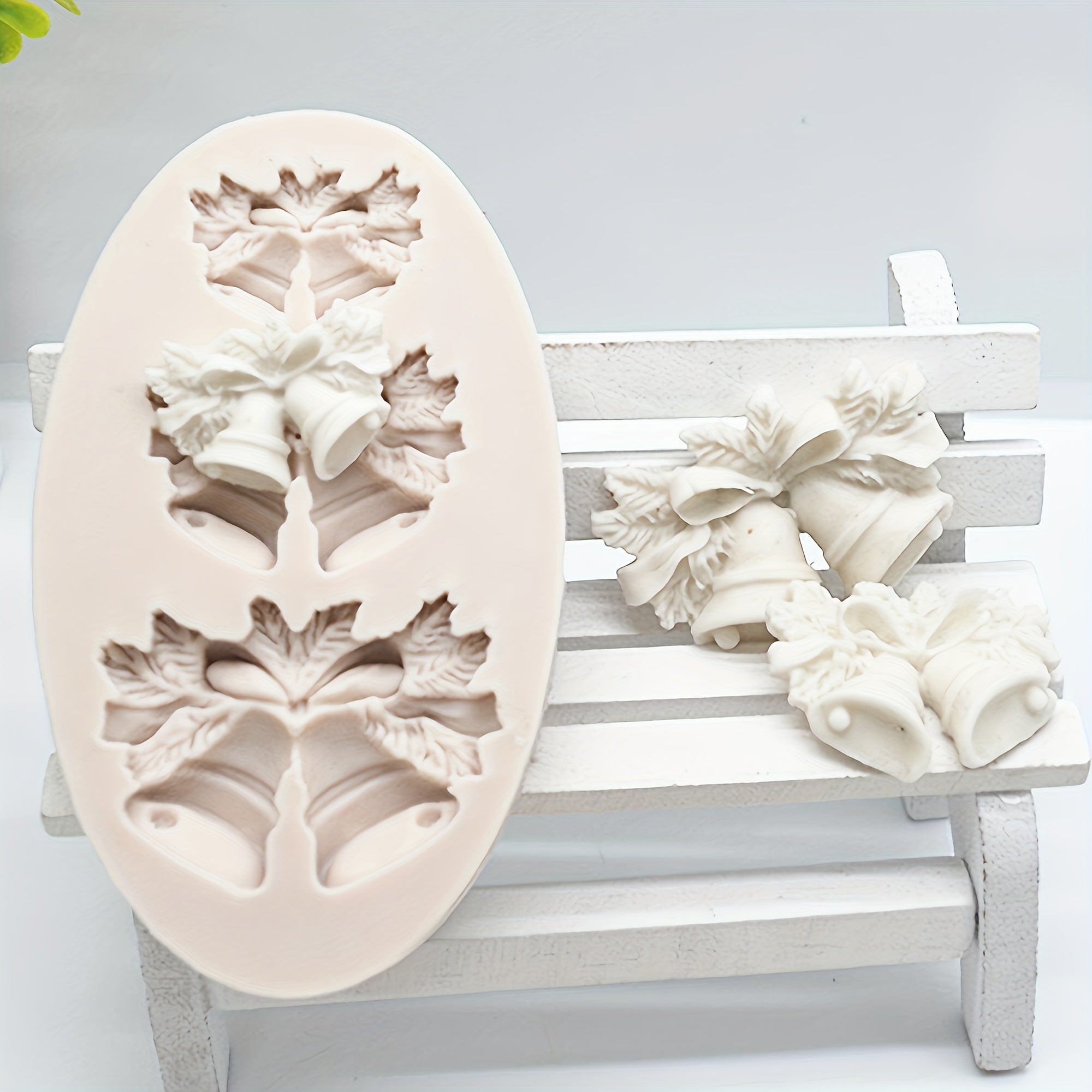 Festive Christmas Bell Silicone Mold for Chocolates and Crafts