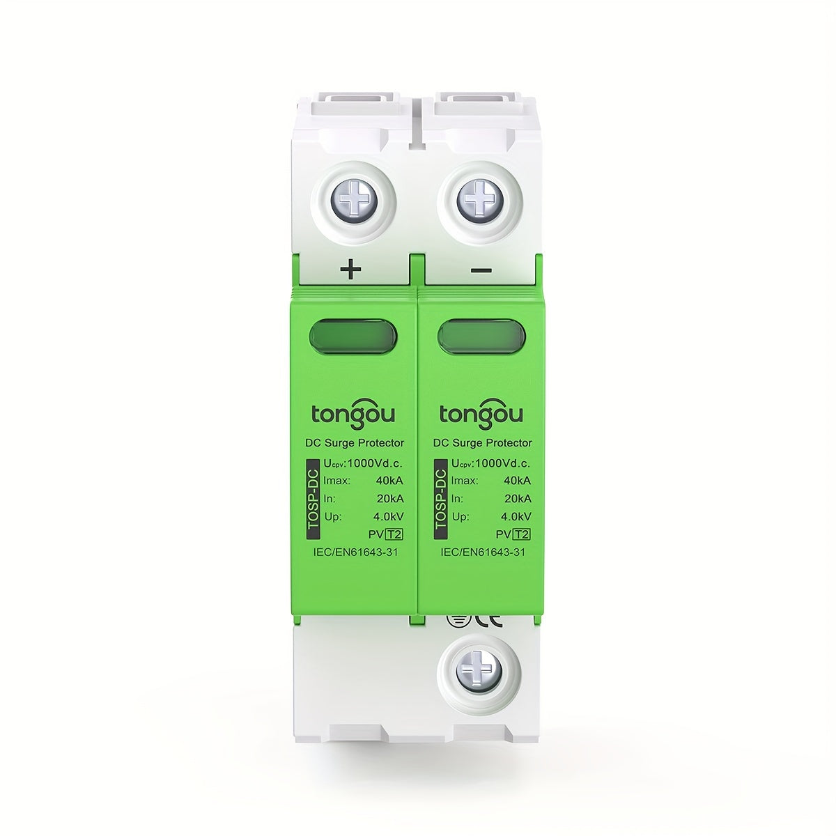 DC 1000V Surge Protector with Photovoltaic and Lightning Arrestor 2P Hardwired for Home Use