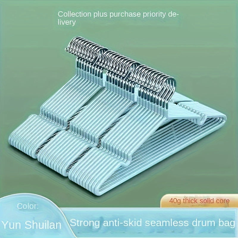 Juego de 5 perchas de metal antideslizantes para organización de armario y dormitorio