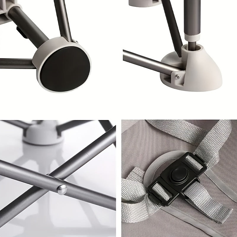 Children's Folding Dining Chair with Detachable Tray Portable for Home Meals